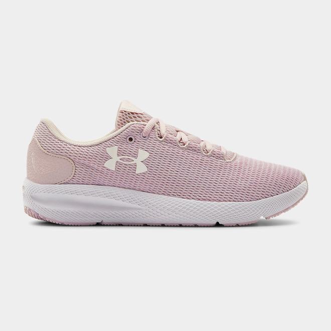 Under Armour Charged Pursuit 2 Twist - Damske Bezecke Topanky - Ruzove/Biele